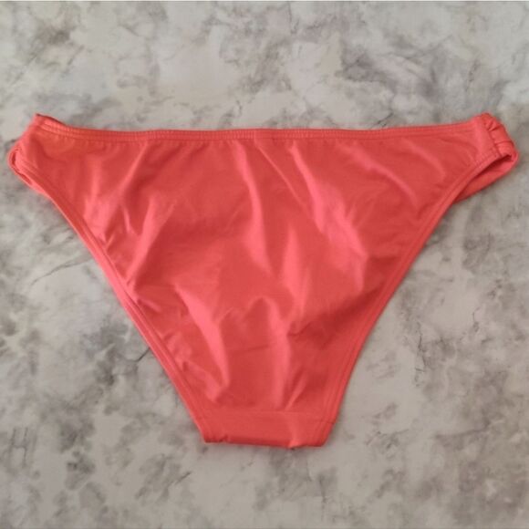 Victoria's Secret 2014 Coral Side Logo Lowrise Bikini Bottoms Large NWOT - Picture 7 of 16